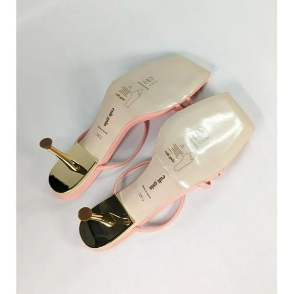 Cult Gaia Women's Lydia Square Toe Strap High Heel Sandals Size 38.5 (MSRP $428) - Picture 8 of 11